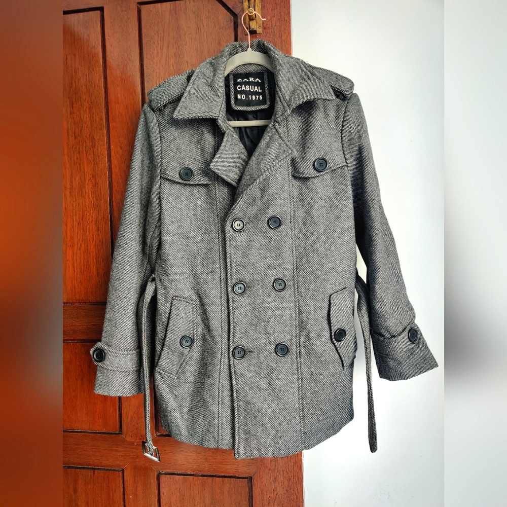 Men Grey Coat - Picture 1 of 8